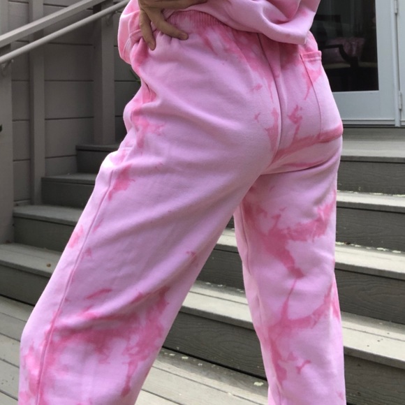 Pink tie dye sweatpants only! - Picture 5 of 6